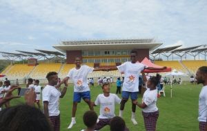 BPS Students participates in the Queens Baton Relay 